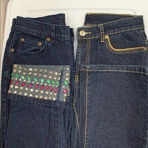 2 Designer Stretch Jeans NWOT, by Diane Gilman